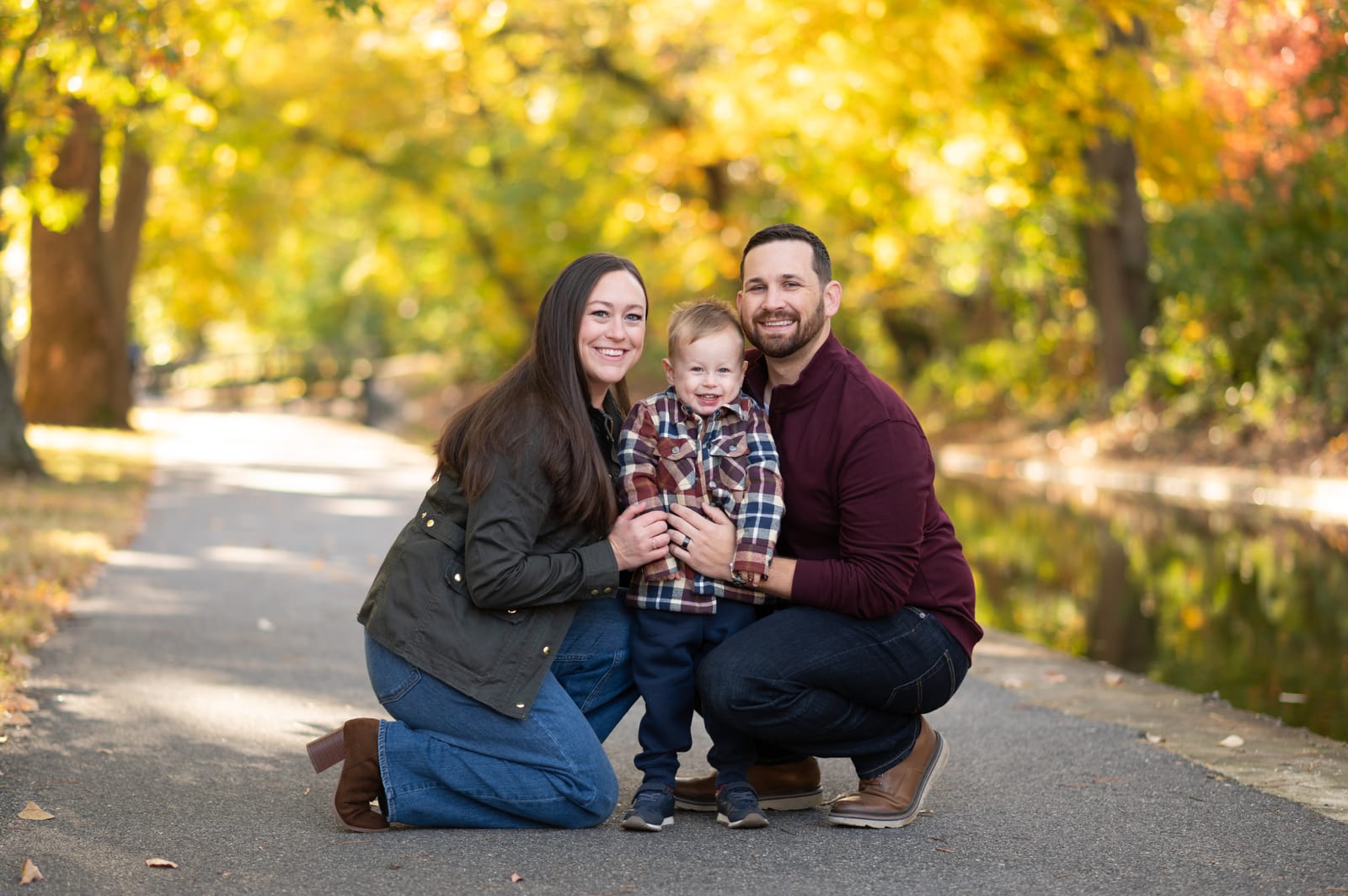 John Ksionska with his family in Chester County, PA