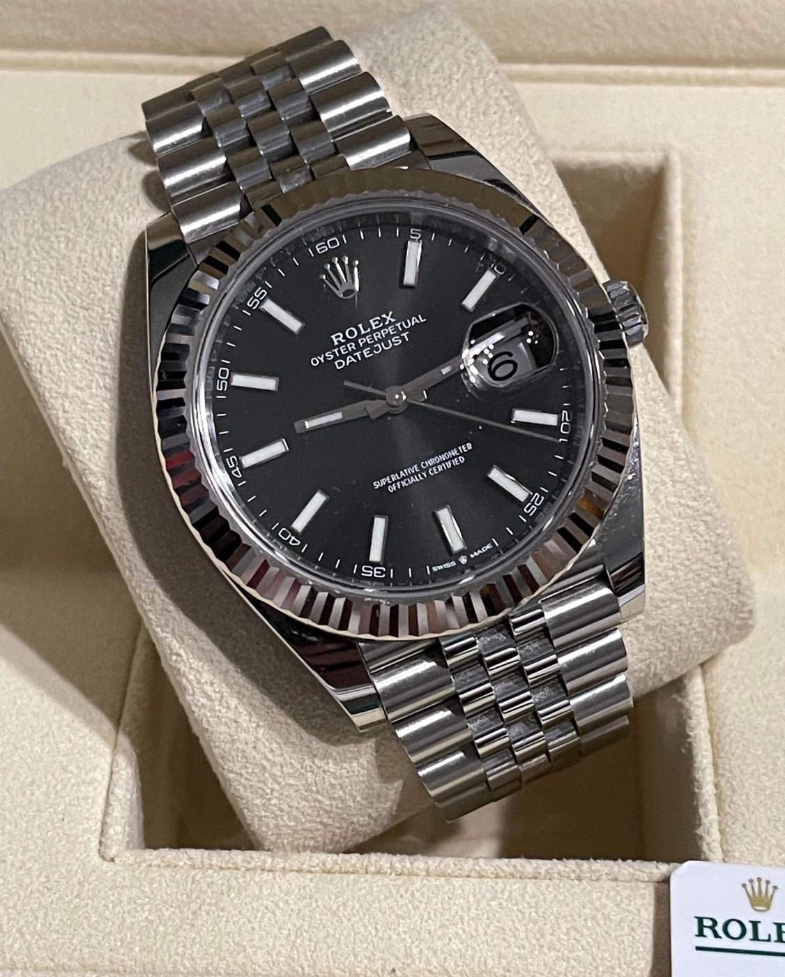 Datejust — Black Stick Dial view 2
