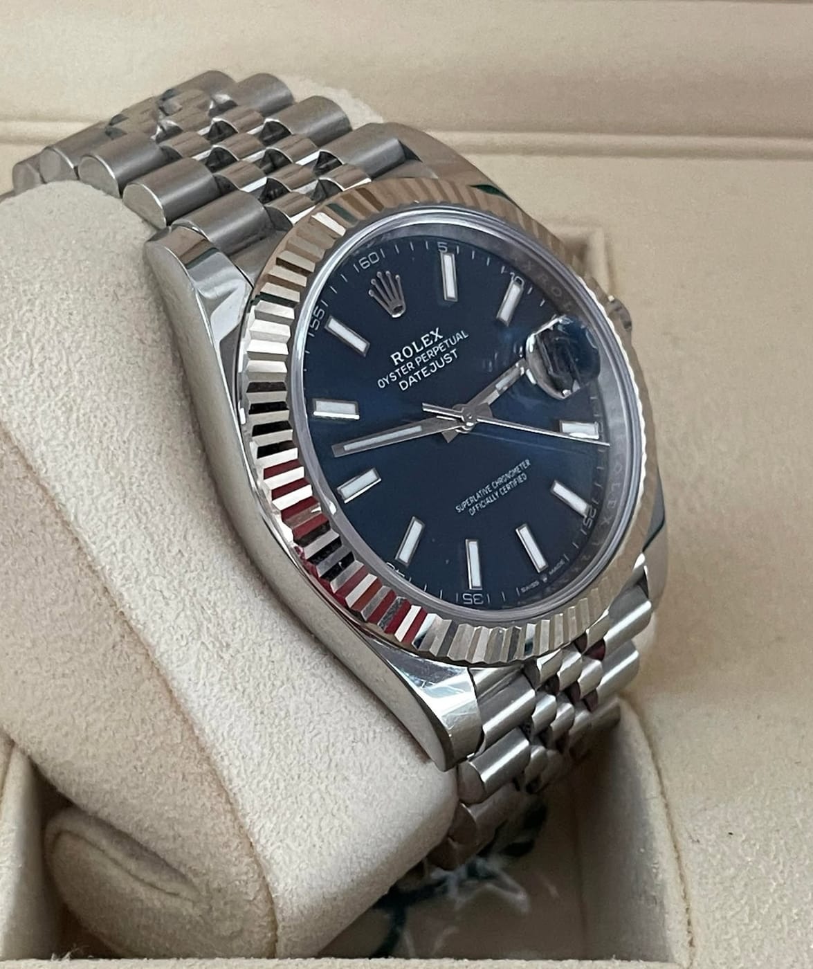 Datejust — Blue Stick Dial view 2