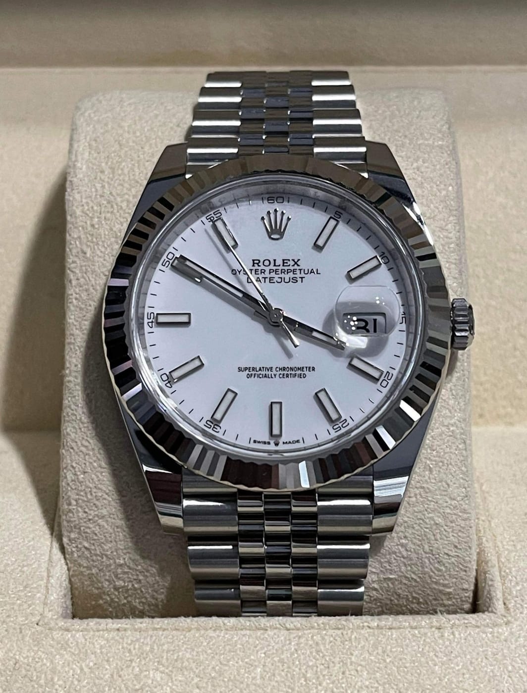 Datejust — White Stick Dial