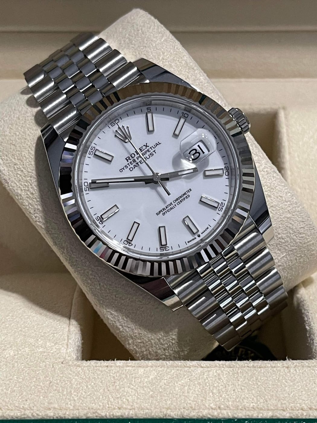 Datejust — White Stick Dial view 2